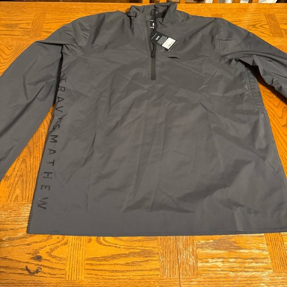 NEW Travis Mathew Men's On Course Golf Jacket Black Sz M Waterproof Lightweight - Picture 5 of 15